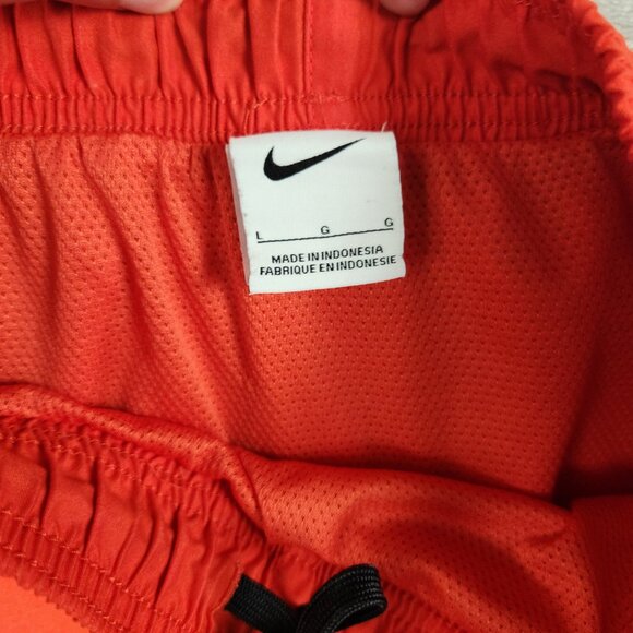 NIKE Swim Trunks Shorts Red Mesh Brief Liner Mens Size L - Picture 3 of 4